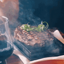 Elements Bar And Grill Elements Steak GIF - Elements Bar And Grill Elements Steak Steak On Stone GIFs