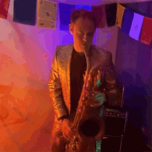 Saxophone Pete GIF - Saxophone Pete Melt Yourself Down GIFs