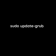 sudo update grub linux gnu