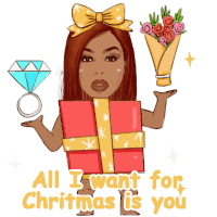All I Want For Christmas Is You Lignon Sticker