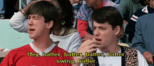Swing Batter GIF - Swing Batter Ferris Buellers Day Off GIFs