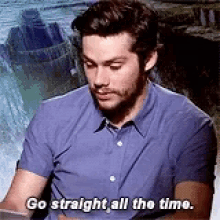 Go Straight All The Time Direction GIF - Go Straight All The Time Direction Maze Runner GIFs