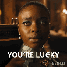 Youre Lucky Bianca Barclay GIF - Youre Lucky Bianca Barclay Wednesday GIFs