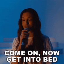 Come On Now Get Into Bed Rêve GIF - Come On Now Get Into Bed Rêve Past Life Song GIFs