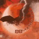 a picture of a bat with lightning and the name ds on the bottom