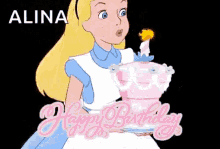Happy Birthday Alice GIF - Happy Birthday Alice Birthday Cake GIFs