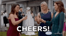 The Wedding Veil Expectations Cheers GIF - The Wedding Veil Expectations Cheers Friends Cheers GIFs