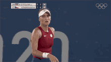Deep Sigh Marketa Vondrousova GIF - Deep Sigh Marketa Vondrousova Czech Republic Tennis Team GIFs