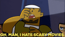 Total Drama Island Dj GIF - Total Drama Island Dj Oh Man I Hate Scary Movies GIFs