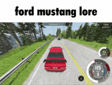 Ford Mustang Lore Beamng GIF