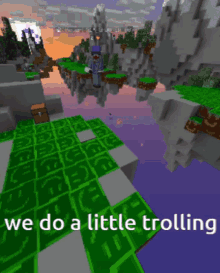 We Do A Little Trolling Minecraft GIF - We Do A Little Trolling Minecraft Skywars GIFs