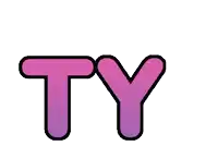 a colorful logo that says try on it