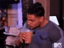 Ronnie Jshore GIF - Ronnie Jshore Drinking Juice GIFs