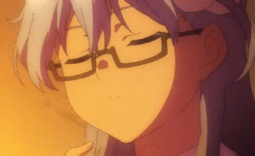 anime glare glasses
