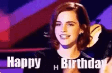 Emma Watson Excited GIF - Emma Watson Excited Happy Birthday GIFs