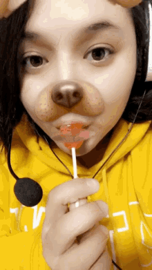 Lollipop Tongue GIF - Lollipop Tongue Dog Filter GIFs