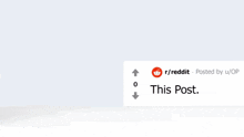 a drawing of a man wearing a red hat next to a r/reddit post