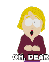 Oh Dear Linda Stotch Sticker - Oh Dear Linda Stotch South Park Stickers