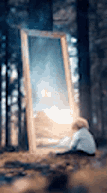 Forest Baby GIF - Forest Baby Mirror GIFs