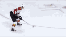 a hockey game is being broadcasted on gonzo sports net