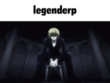 a close up of a person 's face with the word legenderp on top