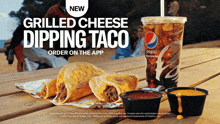 taco bell grilled cheese dipping taco tex mex fast food