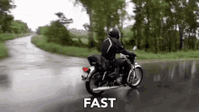 Riding Solo Wet Road GIF