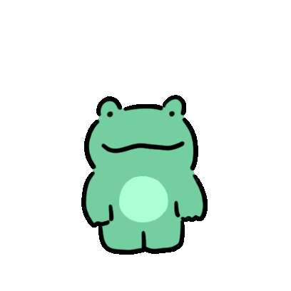 Green Frog Sticker - Green Frog Happy Stickers
