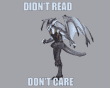Didnt Read Dont Care GIF - Didnt Read Dont Care Dracthyr Dont Care GIFs