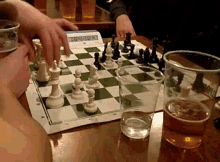 chess game beer pastime gr%C3%A9goire