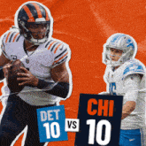 Chicago Bears (10) Vs. Detroit Lions (10) Half-time Break GIF - Nfl National Football League Football League GIFs