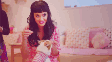Katy Perry Plus  A Puppy...Double Wcw GIF - Katy Perry Surprised Yay GIFs