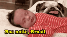 Bebê Dormindo / Boa Noite Brasil /  Acenando / Tchau GIF