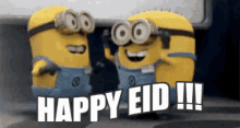 Happy Eid Minon GIF - Happy Eid Minon Celebrate GIFs