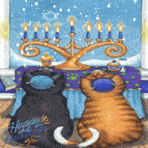 Happy Hanukkah Chanukah GIF - Happy Hanukkah Chanukah Cats GIFs