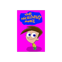 a cartoon of a boy on a pink background with a blue speech bubble that says ' sdt ' on it