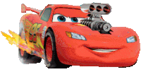 Lightning Mcqueen Hot Rod Sticker - Lightning Mcqueen Hot Rod Cars Movie Stickers