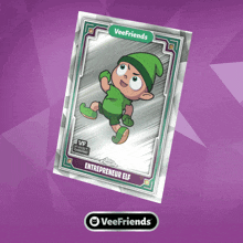 a veefriends card with a picture of an elf on it