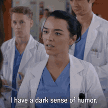 Greys Anatomy Mika Yasuda GIF - Greys Anatomy Mika Yasuda I Have A Dark Sense Of Humor GIFs