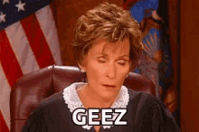 Judge Judy Geez GIF - Judge Judy Geez Eyeroll GIFs