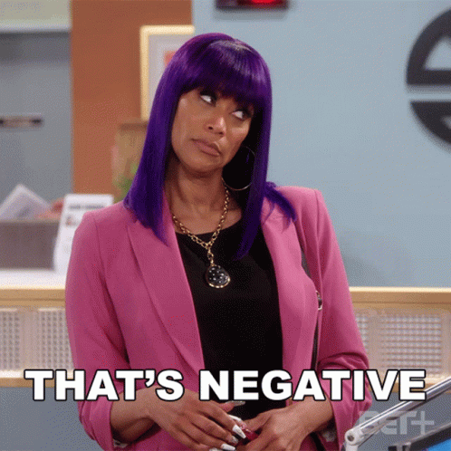 Thats Negative Denise GIF - Thats Negative Denise The Ms Pat Show GIFs