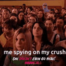 Me Spying On My Crush She Doesnt Even Go Here GIF - Me Spying On My Crush She Doesnt Even Go Here Mean Girls GIFs