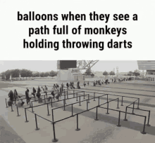 Bloons Monkeys Holding Throwing Darts GIF