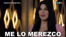Me Lo Merezco Charlotte Caniggia GIF - Me Lo Merezco Charlotte Caniggia Masterchef Argentina GIFs