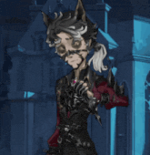 a cartoon drawing of a man with a cat 's ears on his head