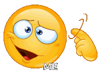 a yellow smiley face with the word me written on it