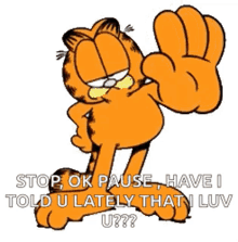 Garfield Stop GIF - Garfield Stop Pause GIFs