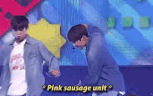 Pink Sausage Unit Kpop GIF