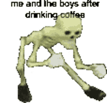 coffe skeleton