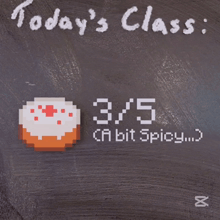 a chalkboard with today 's class written in white chalk